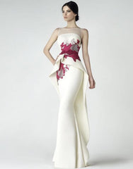 High Quality Beige Formal Mermaid Evening Dress