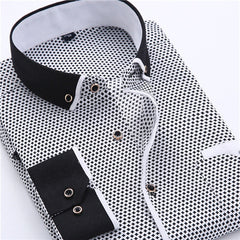 Big Size 4XL Men Dress Shirt 2016 New Arrival