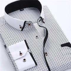 Big Size 4XL Men Dress Shirt 2016 New Arrival