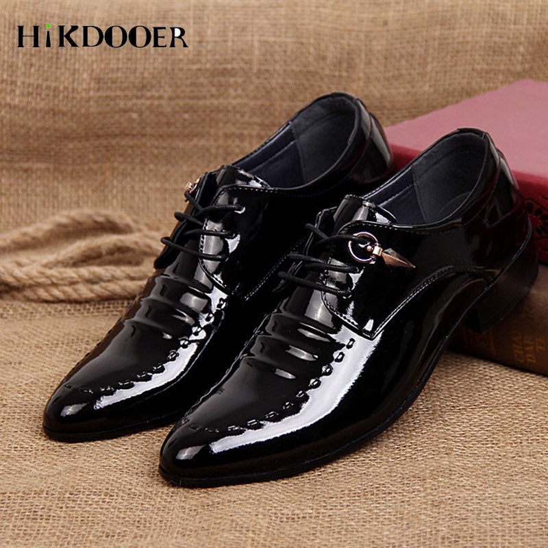 Brand Luxury Men Dress Shoes Lace-up