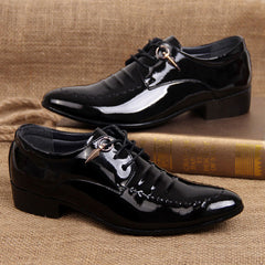 Brand Luxury Men Dress Shoes Lace-up