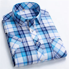 Checkered shirts for men Summer short