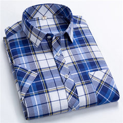 Checkered shirts for men Summer short