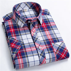 Checkered shirts for men Summer short