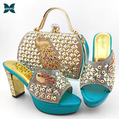 Pretty Italian Women Shoes and Bag Set