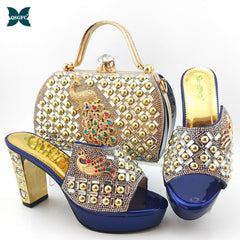 Pretty Italian Women Shoes and Bag Set