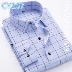 Fashion All-match Plaid Square Collar Shirts