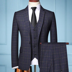 Shenrun Men 3 Pieces Suit Spring