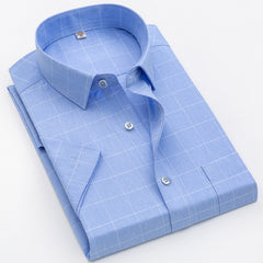 Checkered shirts for men Summer short