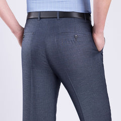 Double Pleated Classic Dress Pants Trousers