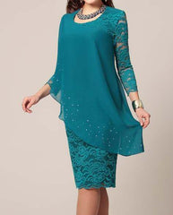 European Style 2021 Summer Solid Color Lace