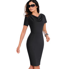 Nice-forever Women Vintage Wear to Work Elegant