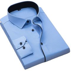 iMen Dress Shirts without Front Pocket Easy Care