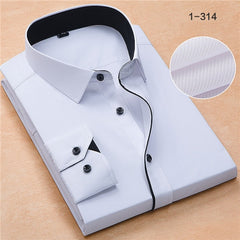 iMen Dress Shirts without Front Pocket Easy Care