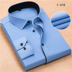 iMen Dress Shirts without Front Pocket Easy Care