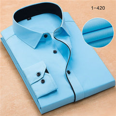 iMen Dress Shirts without Front Pocket Easy Care