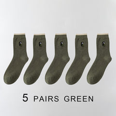 2021 New Men&#39;s Socks 5 Pairs High Quality Business