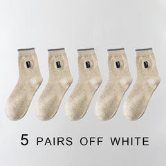 2021 New Men&#39;s Socks 5 Pairs High Quality Business