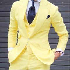 Classy Wedding Tuxedos Suits Slim Fit Bridegroom For Men 3 Pieces