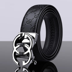 Luxury Leather Dress Strap Double G Belt for Jeans