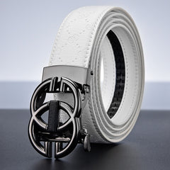 Luxury Leather Dress Strap Double G Belt for Jeans