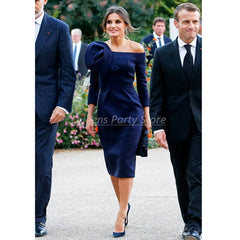 Modest Navy Blue Mother of The Bride Dress s