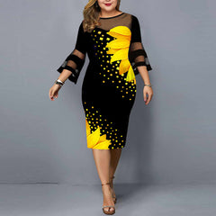 Plus Size Dress Women Evening Party