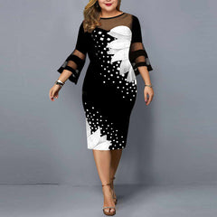 Plus Size Dress Women Evening Party