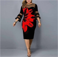 Plus Size Dress Women Evening Party