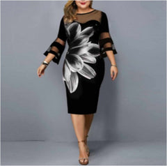 Plus Size Dress Women Evening Party