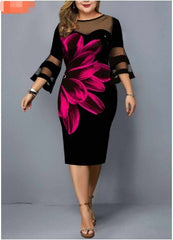 Plus Size Dress Women Evening Party