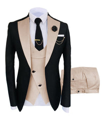 New Costume  Suit Groomsmen Regular Fit Tuxedo 3 Peice Set