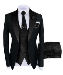 New Costume  Suit Groomsmen Regular Fit Tuxedo 3 Peice Set