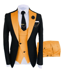 New Costume  Suit Groomsmen Regular Fit Tuxedo 3 Peice Set