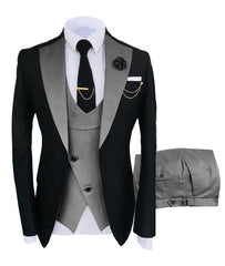 New Costume  Suit Groomsmen Regular Fit Tuxedo 3 Peice Set