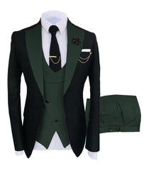 New Costume  Suit Groomsmen Regular Fit Tuxedo 3 Peice Set