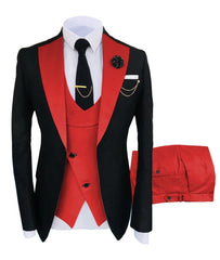 New Costume  Suit Groomsmen Regular Fit Tuxedo 3 Peice Set