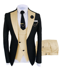 New Costume  Suit Groomsmen Regular Fit Tuxedo 3 Peice Set