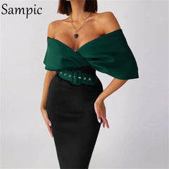 Sampic Sexy Women V Neck