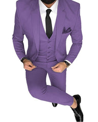 Men Suits Prom Tuxedo Slim Fit 3 Piece Groom Wedding