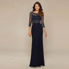 Gorgeous Dark Navy Chiffon O