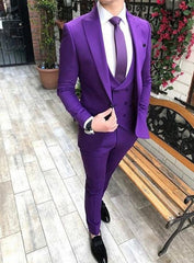 Slim Fit Groomsmen One Button Groom Tuxedos