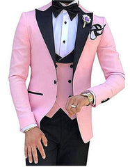 Slim Fit Groomsmen One Button Groom Tuxedos