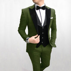 Slim Fit Groomsmen One Button Groom Tuxedos