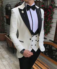 Slim Fit Groomsmen One Button Groom Tuxedos