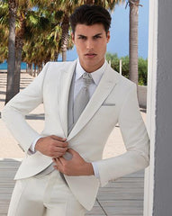 Slim Fit Groomsmen One Button Groom Tuxedos