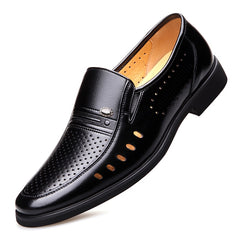 2022 Men Summer Leather Shoes