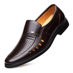 2022 Men Summer Leather Shoes