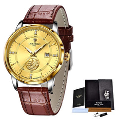 LIGE 2022 Fashion Mens Watches Calendar Stainless Steel