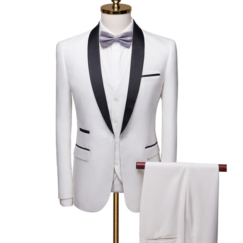 Men Autumn Wedding Party Three Pieces Jacket